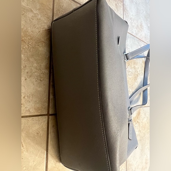 Coach Light Gray Leather Tote Bag💗 - Picture 6 of 11